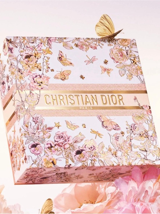 Dior Accessories - Dior Floral Pink and Gold Gift Box